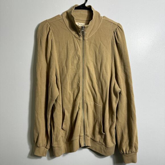 Madewell Garment-Dyed Terry Zip-Up Sweatshirt - Picture 2 of 6